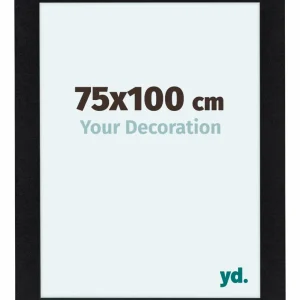 Bilderrahmen 75x100 cm - Schwarz Matt - MDF - Como