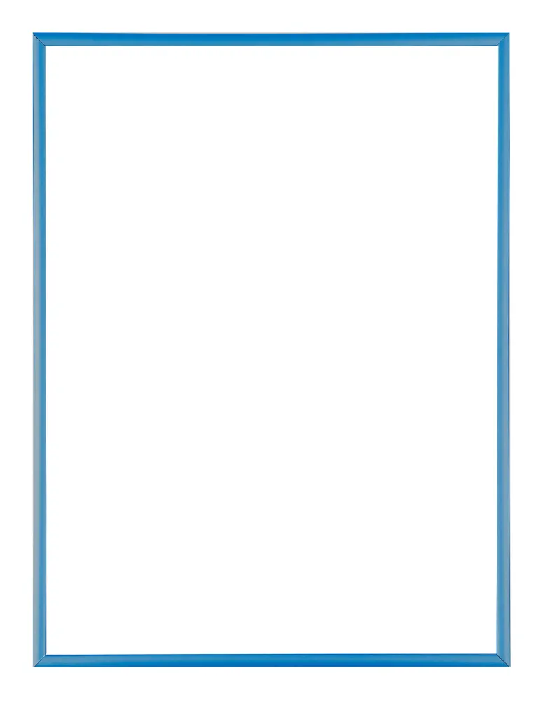 Bilderrahmen 75x100 cm - Stahl Blau - Aluminium - Kent