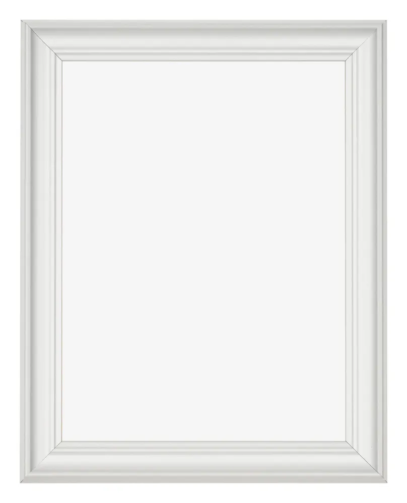 Bilderrahmen 75x100 cm - Weiß Gemasert - MDF - Lazio