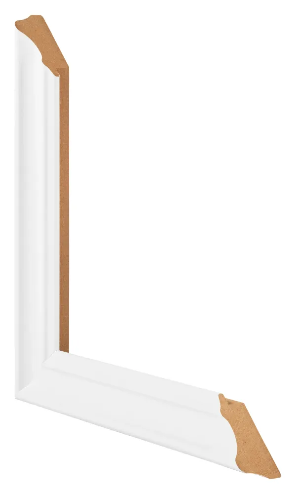 Bilderrahmen 75x100 cm - Weiß Gemasert - MDF - Lazio
