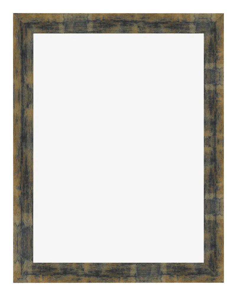 Bilderrahmen 75x98 cm - Blau Gold Meliert - MDF - Pisa
