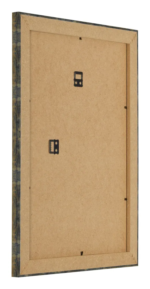 Bilderrahmen 75x98 cm - Blau Gold Meliert - MDF - Pisa
