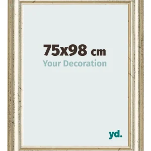 Bilderrahmen 75x98 cm - Metallglanz - MDF - Lazio