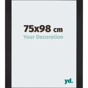 Bilderrahmen 75x98 cm - Schwarz Gemasert - MDF - Mura
