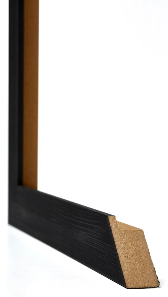 Bilderrahmen 75x98 cm - Schwarz Gemasert - MDF - Mura