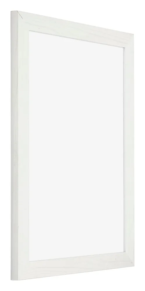 Bilderrahmen 75x98 cm - Weiss Gemasert - MDF - Mura