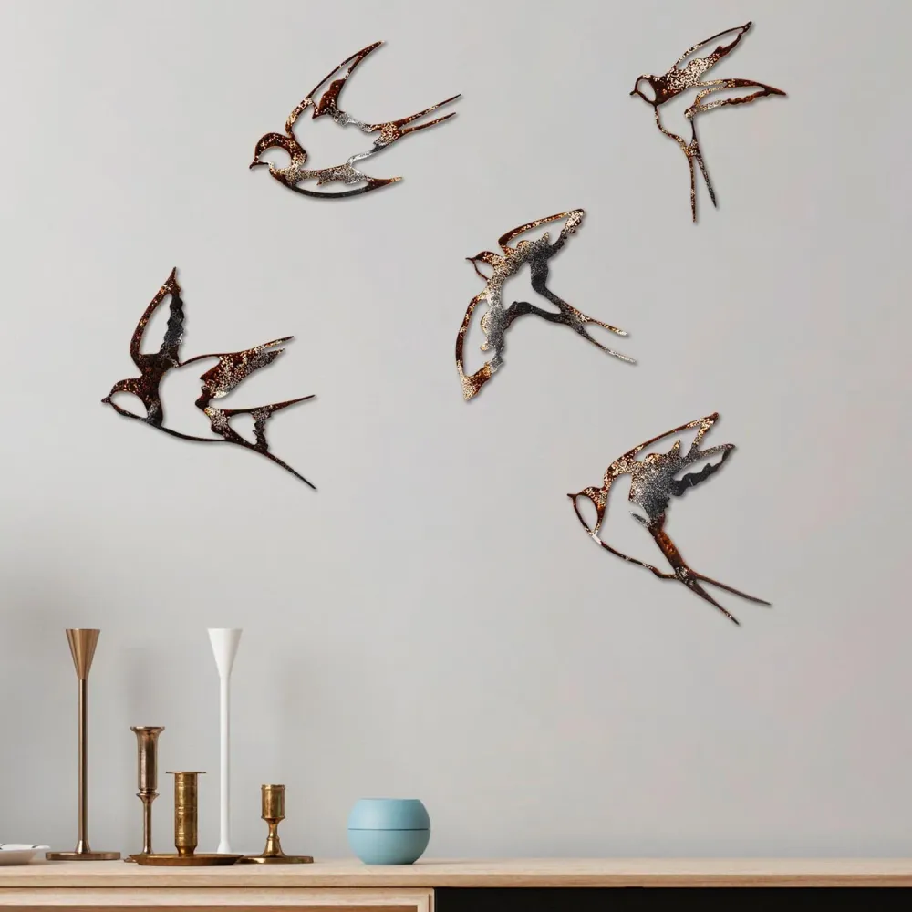 Birds Wanddeko - Mehrfarbig