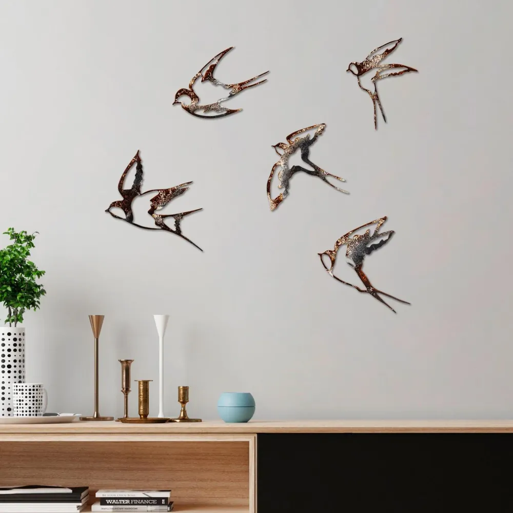 Birds Wanddeko - Mehrfarbig