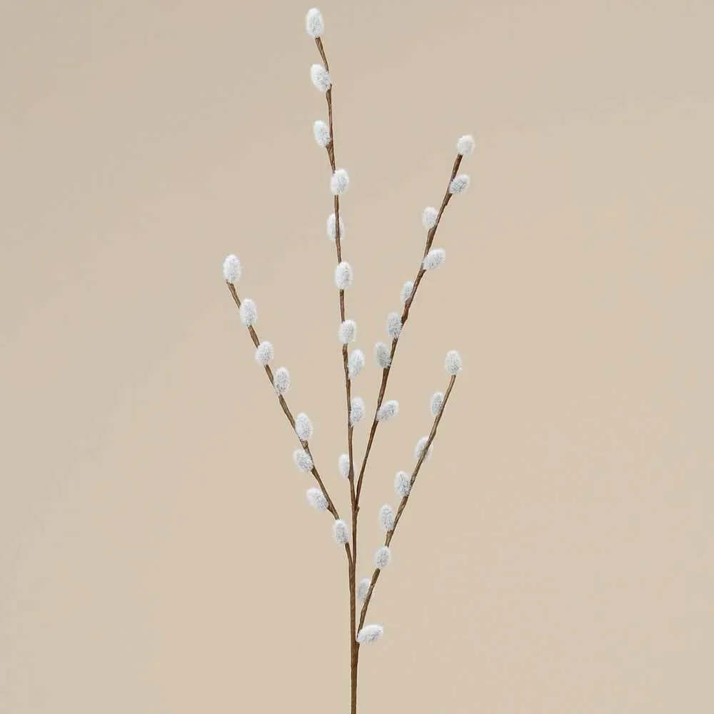 Boltze - Dekozweig Weidenkätzchen Kunststoff 75 cm