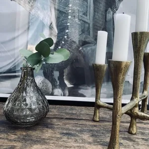 Braune Vase - Rubin