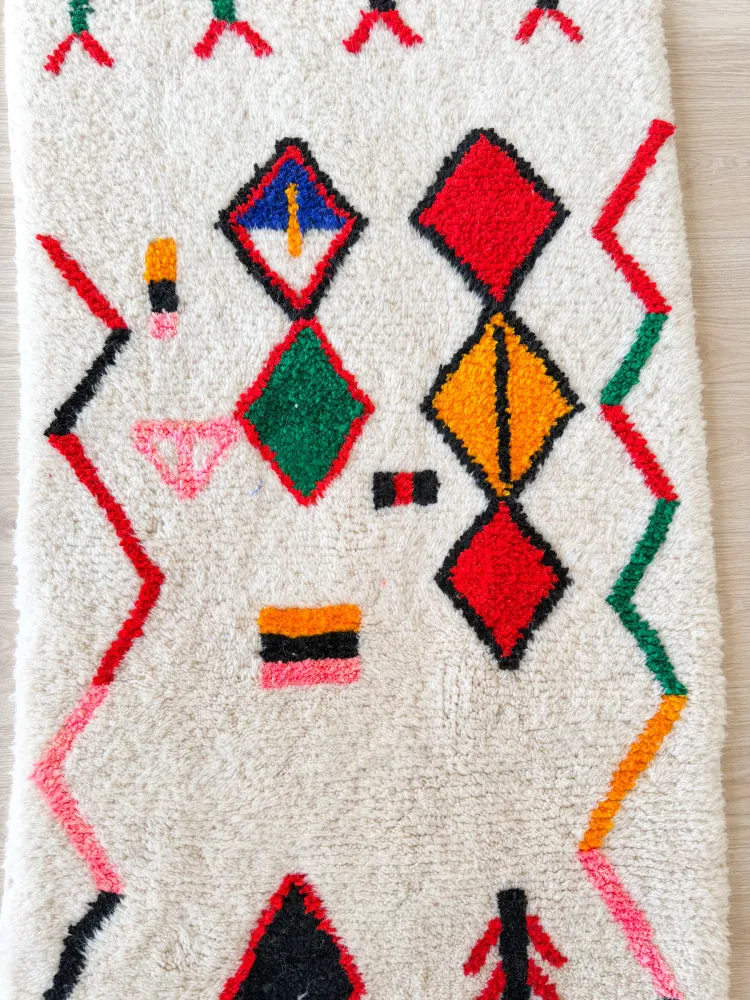 Bunter Berber-Flurläufer 84 x 251 cm - Nr. 2374