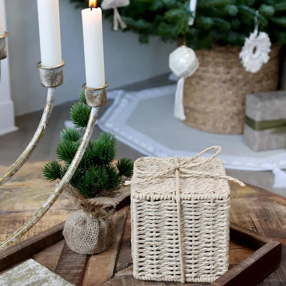 Chic Antique - Geschenk Deko geflochten
