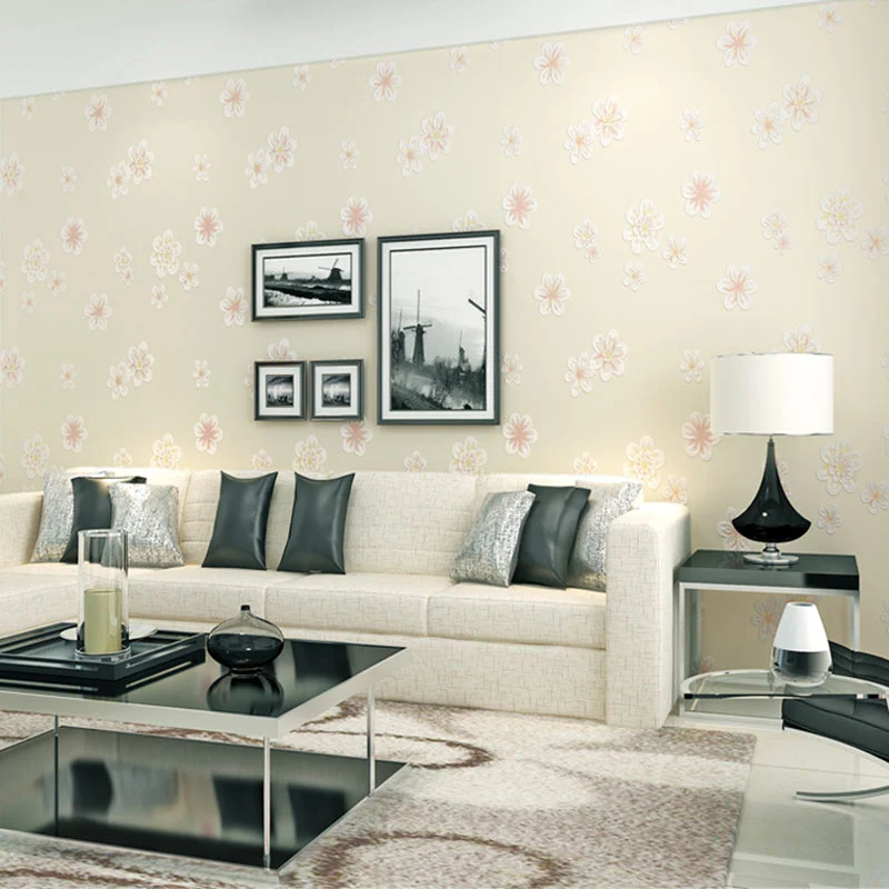 20,5" x 31' Blumentapete für Mädchenzimmer, Blütenwandkunst Rosa, schmutzabweisend Clearhalo