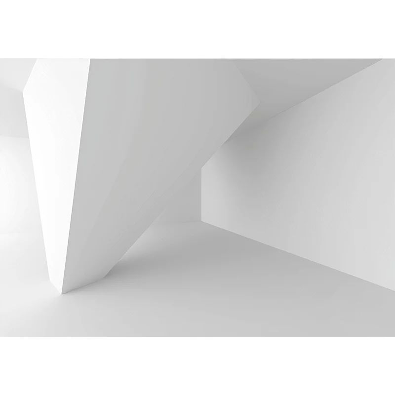 3D-Druck-Weltraum-Wandtapete Weiß, minimalistische Wandkunst für die Heimdekoration Clearhalo