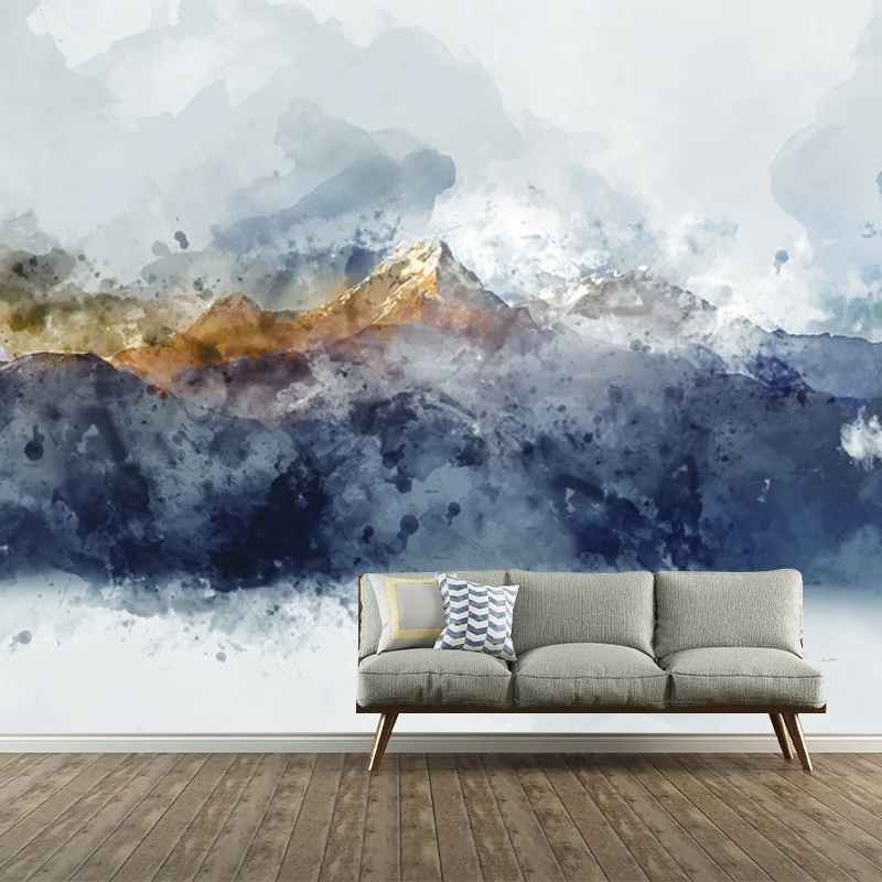 Artistry Foggy Mountain Wandbild, grau, wasserabweisende Wanddekoration für Schlafzimmer Clearhalo