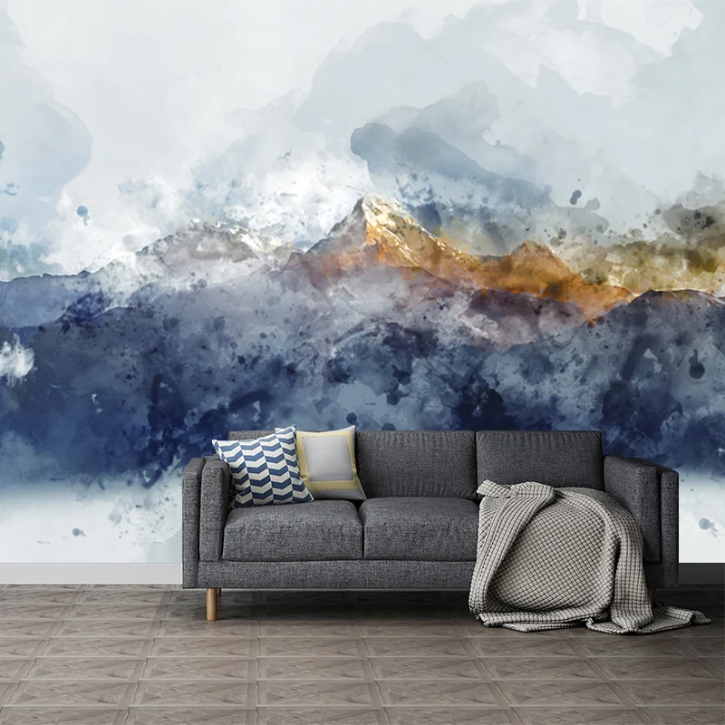 Artistry Foggy Mountain Wandbild, grau, wasserabweisende Wanddekoration für Schlafzimmer Clearhalo