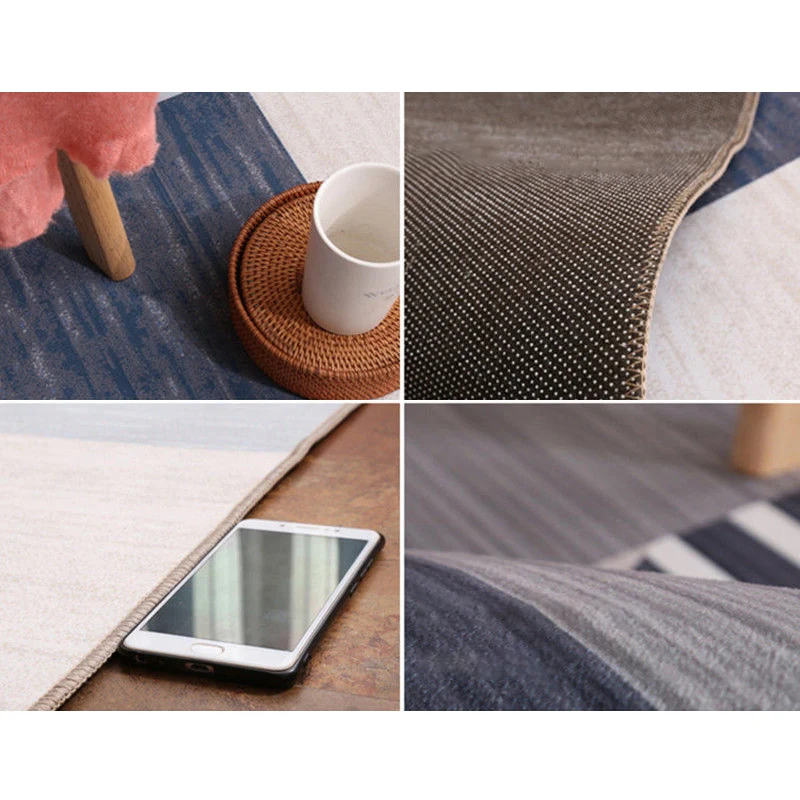 Boho-Chic-Wohnzimmerteppich, mehrfarbig, geometrisches Muster, Innenteppich, rutschfeste Rückseite, pflegeleichter Teppich...