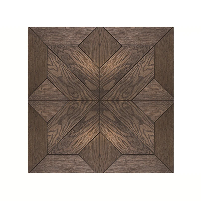 Braune Holztapetenplatten mit floralem, rustikalem, selbstklebendem Wandbelag für das Wohnzimmer Clearhalo