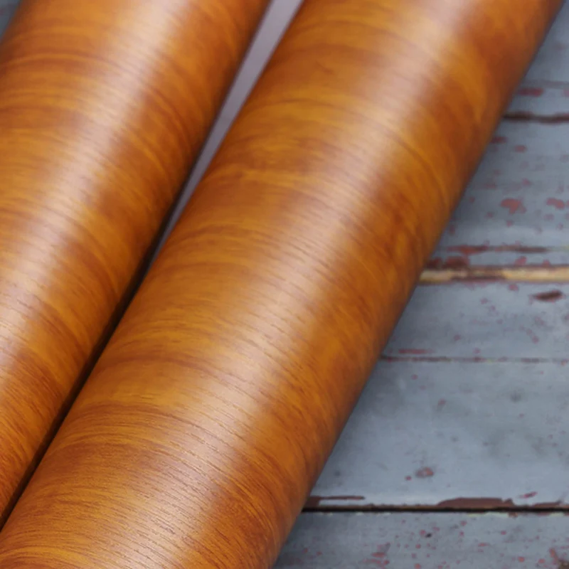 Braune Tapetenrolle aus wiederverwendetem Holz zum Abziehen und Aufkleben, industrielle Wanddekoration für das Wohnzimmer...