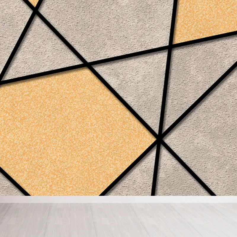 Dekorative Vliestapete mit modernem geometrischem Muster für Gästezimmer Clearhalo