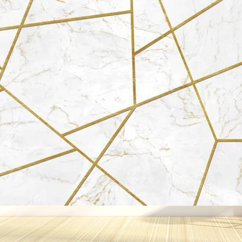 Dekorative Vliestapete mit modernem geometrischem Muster für Gästezimmer Clearhalo