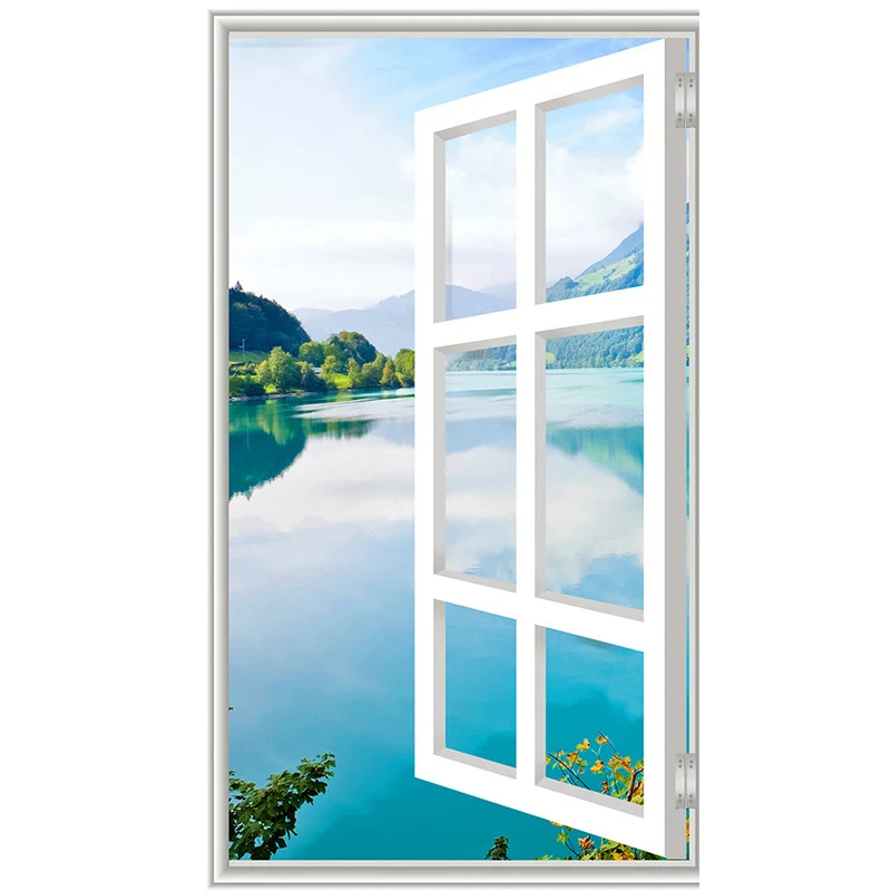 Dekoratives Wandbild über dem Fenster, Wandkunst personalisierter Größe für die Balkondekoration Clearhalo