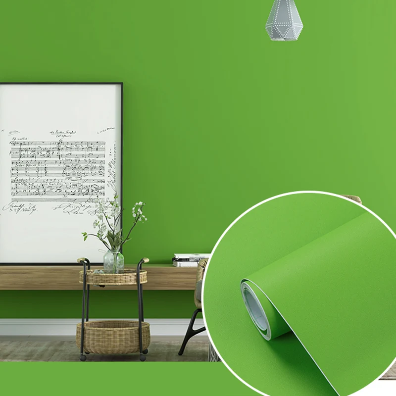 Einfarbige Tapetenrolle, moderne, selbstklebende Schlafzimmer-Wanddekoration, 19,4 m² Clearhalo