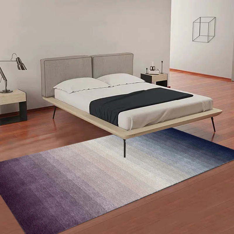 Einzigartiger mehrfarbiger modernistischer Teppich aus Polyester mit Ombre-Muster, waschbarer, haustierfreundlicher, rutsc...