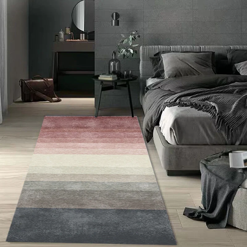 Einzigartiger mehrfarbiger modernistischer Teppich aus Polyester mit Ombre-Muster, waschbarer, haustierfreundlicher, rutsc...