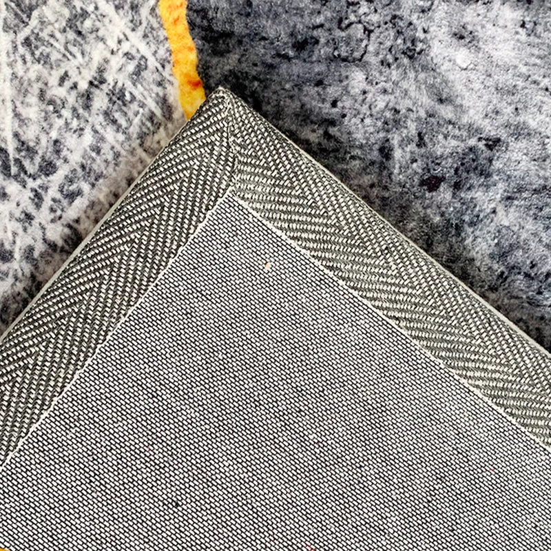 Eleganter modernistischer Teppich, mehrfarbiger geometrischer Teppich, haustierfreundlich, rutschfeste Rückseite, maschine...