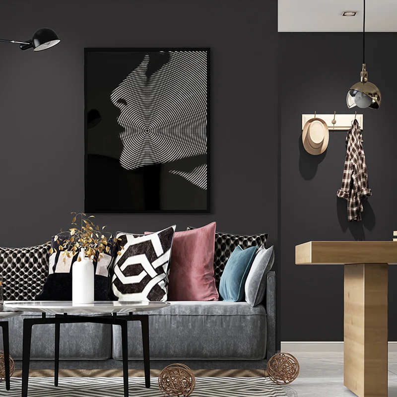 Feste Tapetenrolle, schmutzabweisend, Minimalismus-Wanddekoration für Esszimmer, 54,2 Quadratfuß Clearhalo