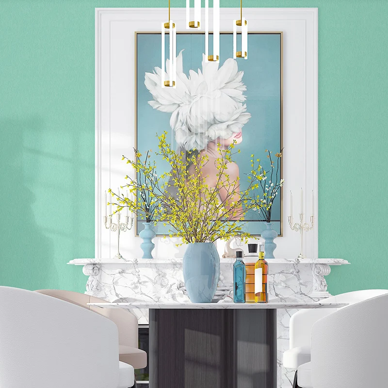 Feste Tapetenrolle, schmutzabweisend, Minimalismus-Wanddekoration für Esszimmer, 54,2 Quadratfuß Clearhalo