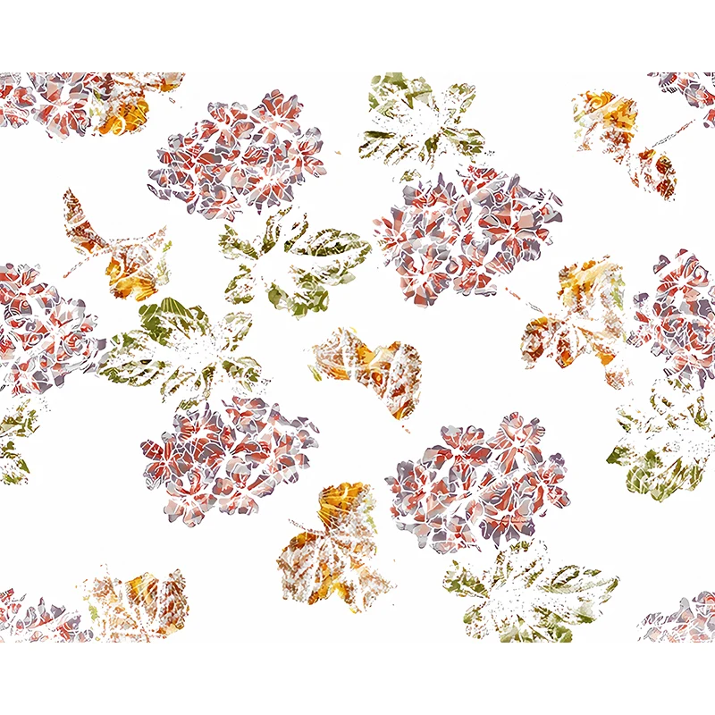 Feuchtigkeitsbeständiges Blüten-Wandgemälde, minimalistische Wandverkleidung für die Wohnzimmerdekoration Clearhalo