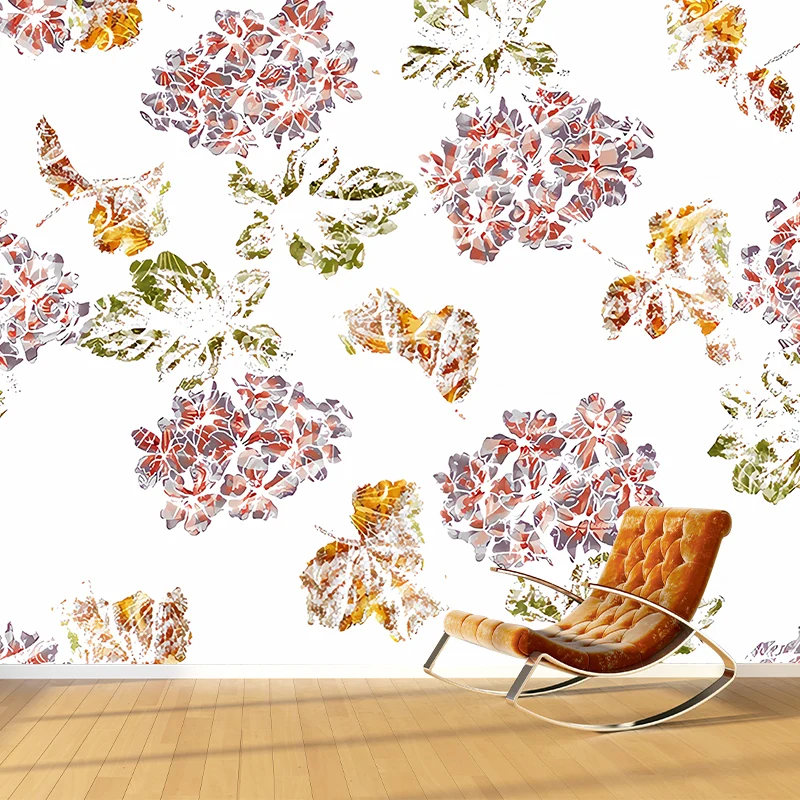 Feuchtigkeitsbeständiges Blüten-Wandgemälde, minimalistische Wandverkleidung für die Wohnzimmerdekoration Clearhalo