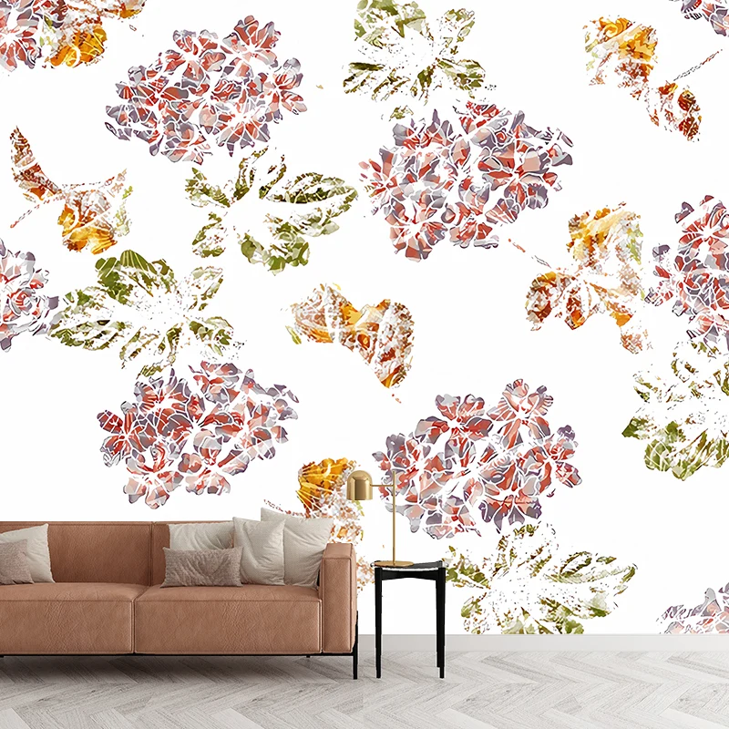 Feuchtigkeitsbeständiges Blüten-Wandgemälde, minimalistische Wandverkleidung für die Wohnzimmerdekoration Clearhalo