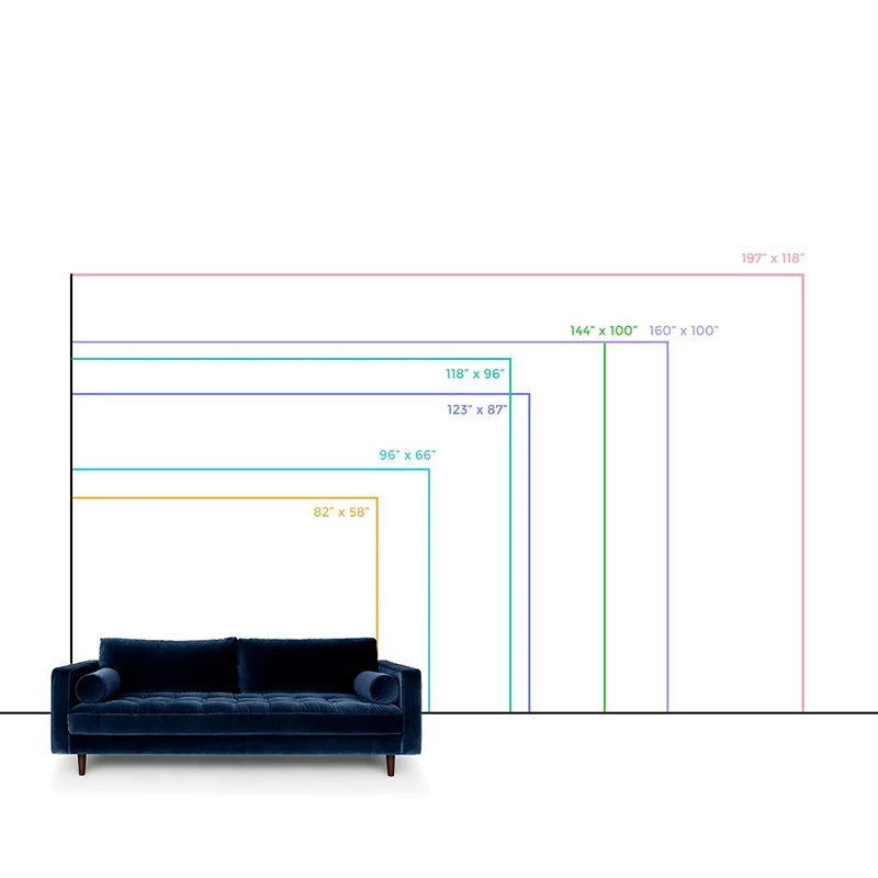 Fleckenabweisende Waldwandtapete Originalgröße, minimalistische Wandkunst Blau und Braun für das Wohnzimmer Clearhalo
