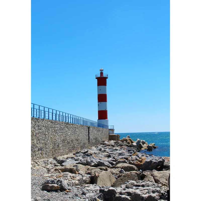 Ganze Leuchtturm-Szenen-Wandtapete für Wanddekoration, Küsten-Mädchenzimmer-Wandkunst Clearhalo