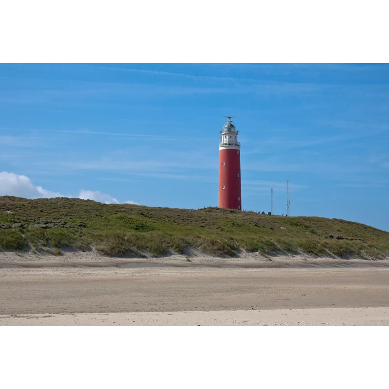 Große Wandverkleidung mit Leuchtturm und Himmel, Küsten- und Meereslandschaft, Wandverkleidung Blau Clearhalo