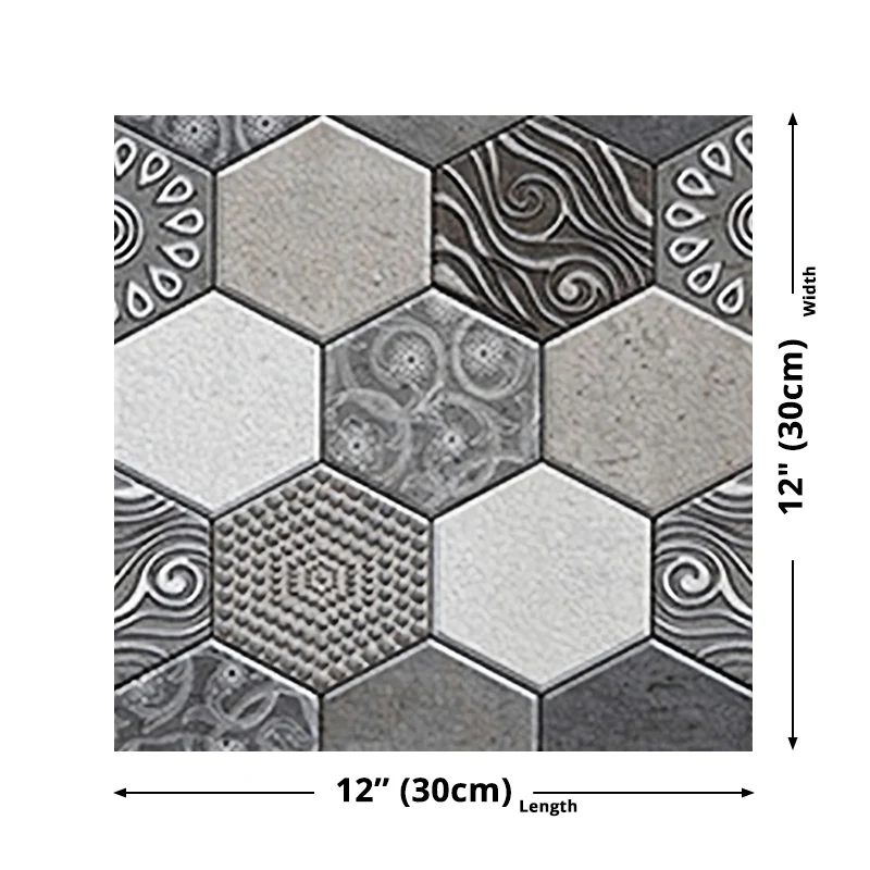 Honeycomb Pick-Up Sticks Tapetenpaneel Grau-Weiß Moderne Wanddekoration für Schlafzimmer Clearhalo