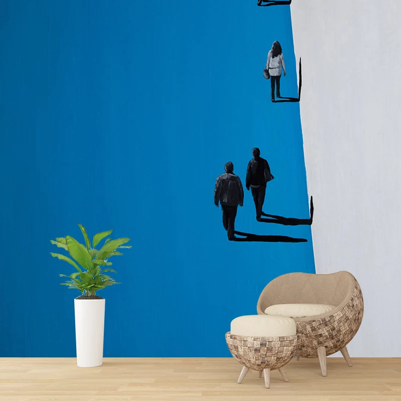 Illustration Fußgängermalerei Wandbilder Große Wandverkleidung für Zuhause, nach Maß gefertigt Clearhalo