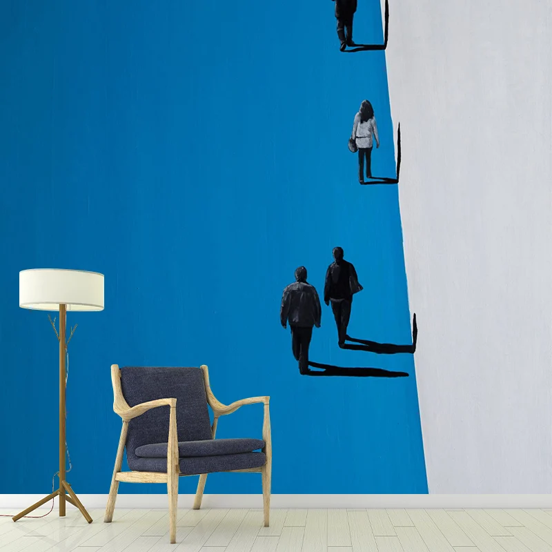 Illustration Fußgängermalerei Wandbilder Große Wandverkleidung für Zuhause, nach Maß gefertigt Clearhalo