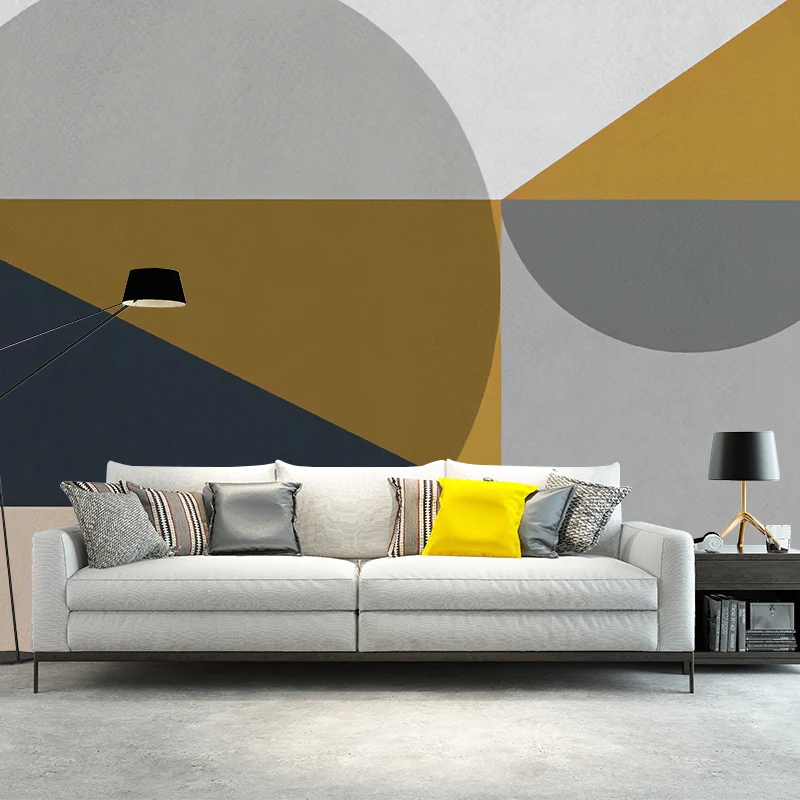 Illustrations-Geometrien-Wandbild, extra große Wandkunst für Akzentwände, individuell bedruckt Clearhalo