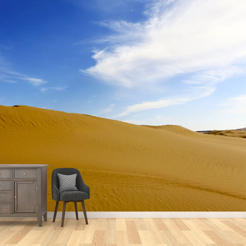 Imprägnierende Sand Mountain-Wandtapete aus Vliesstoff, moderne Wandverkleidung für Zuhause Clearhalo