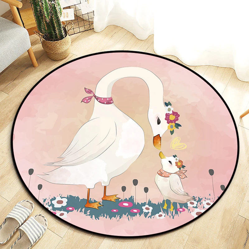 Kawaii-Prinzessin-Teppich, mehrfarbiger Märchenteppich, haustierfreundlich, schmutzabweisend, rutschfeste Rückseite, Teppi...