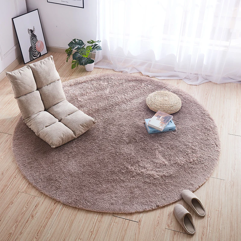 Komfort-Schlafzimmerteppich, mehrfarbiger Teppich mit Batikmuster, flauschiger, rutschfester Teppich Clearhalo