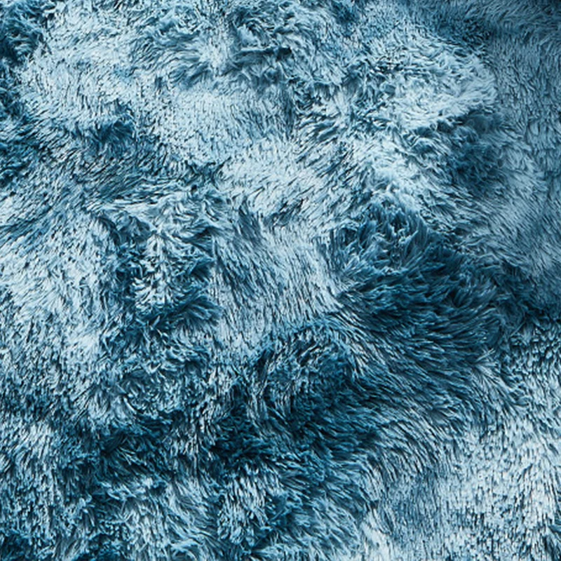 Lässiger Heimdekor-Teppich, mehrfarbig, einfarbig, Kunstfell, rutschfeste Rückseite, pflegeleichter Teppich Clearhalo