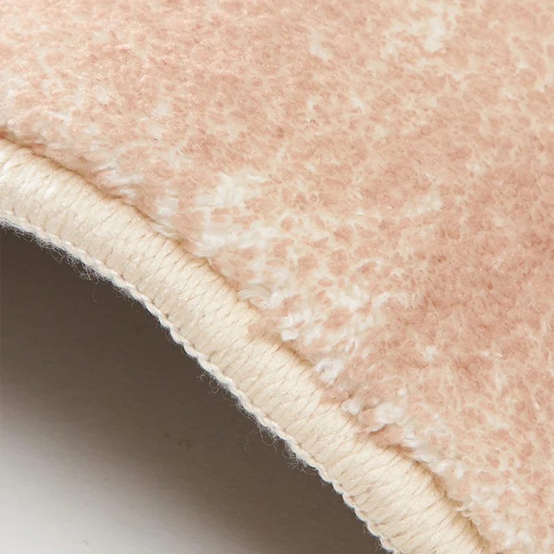 Mehrfarbiger Heimteppich aus Polyester mit farbblockierendem Kreismuster, waschbarer, schmutzabweisender, rutschfester Tep...