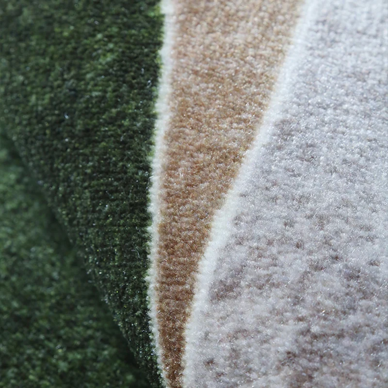 Moderner Wohnzimmerteppich, mehrfarbig, abstrakt bedruckt, Polyester, pflegeleicht, haustierfreundlicher Innenteppich Clea...
