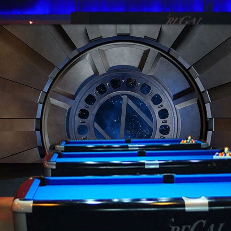 Modernes 3D-Visual-Tunnel-Wandbild Schwarz und Braun, Bar-Wanddekoration, individuelle Größe erhältlich Clearhalo