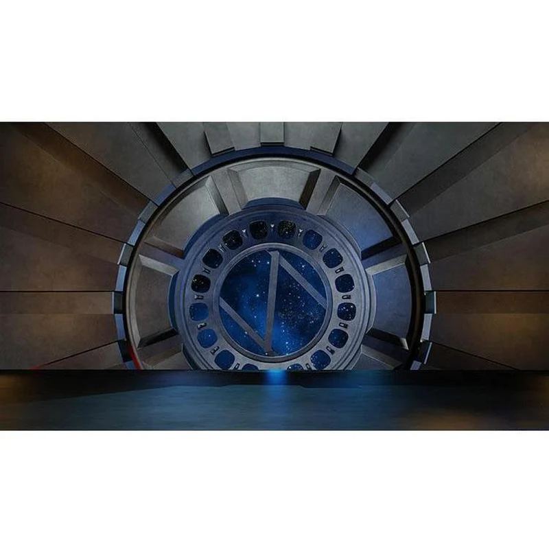Modernes 3D-Visual-Tunnel-Wandbild Schwarz und Braun, Bar-Wanddekoration, individuelle Größe erhältlich Clearhalo